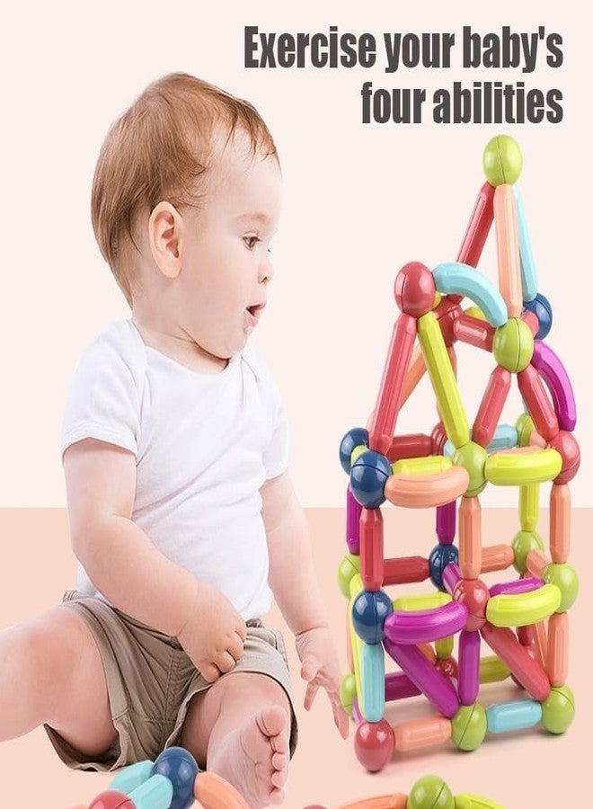 Arthasya Plastic Magnetic Balls and Rods Set Building Blocks Magnet Toys for Kids, Stem Educational Construction Toys, (64 PCS) - Image 5